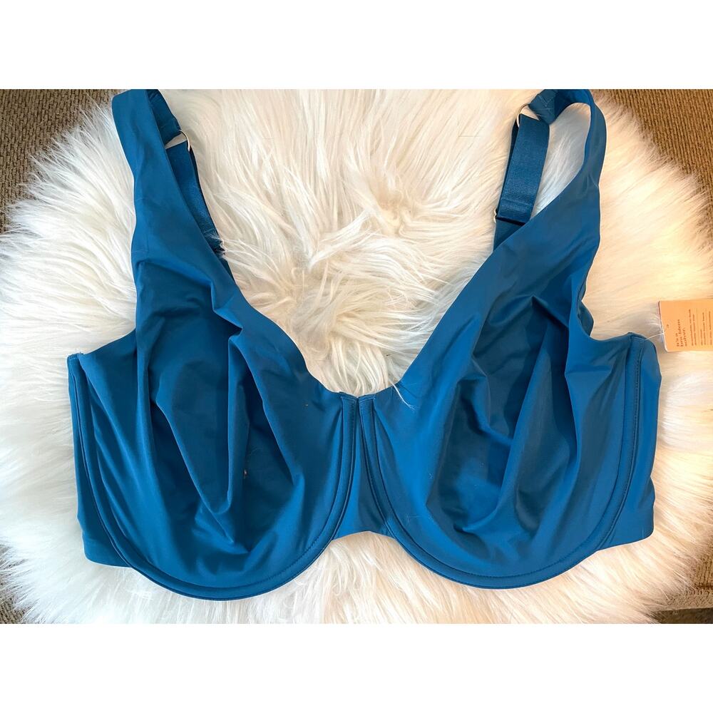 Thirdlove 24/7 Classic Second Skin Unlined Underwire Sapphire Blue 36H 36 H New